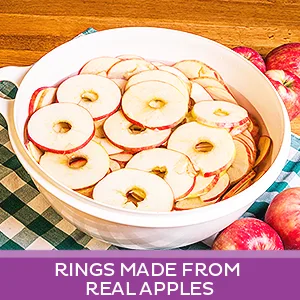 Oh! Nuts - Dried Apple - 26oz Bulk | Fresh Dehydrated Apple Fruit Bites for Baking & Snacking | Low Cholesterol, High Fibers, Rich in Vitamin A & C (Dried Apple Rings) - product information 5