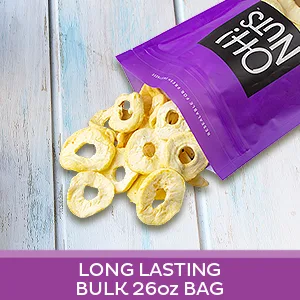 Oh! Nuts - Dried Apple - 26oz Bulk | Fresh Dehydrated Apple Fruit Bites for Baking & Snacking | Low Cholesterol, High Fibers, Rich in Vitamin A & C (Dried Apple Rings) - product information 8