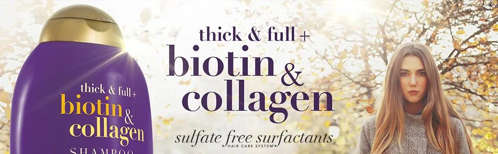 OGX Thick & Full + Biotin and Collagen Shampoo, 25.4 Fl Oz - product information 1