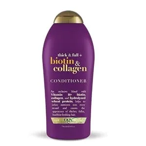 OGX Thick & Full + Biotin & Collagen Conditioner, Salon Size, 25.4 Fl Oz Conditioner 25.4 Fl Oz (Pack of 1) - product information 2