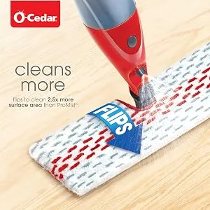 O-Cedar ProMist MAX Washable Refill, 4 Count (Pack of 1), Red and White - pmm 2