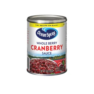 Ocean Spray Whole Berry Cranberry Sauce, 14 Ounce Can - unspecified