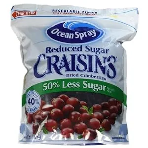 Ocean Spray Reduced Sugar Craisins Dried Cranberries, 43 oz. - product information 1