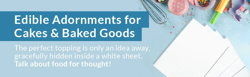 Oasis Supply 100 Piece Edible Rectangle Wafer Paper Pack, 8" by 11", White O-Grade Letter 8"x11" 100 - edible adornments