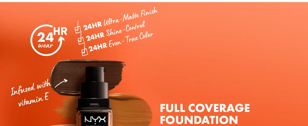 NYX PROFESSIONAL MAKEUP Can't Stop Won't Stop Foundation, 24h Full Coverage Matte Finish - True Beige 08 TRUE BEIGE - product information 2