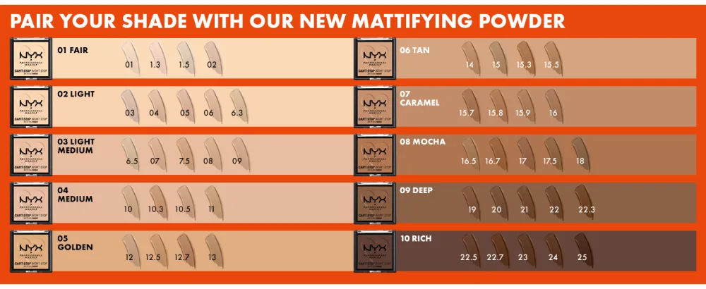 NYX PROFESSIONAL MAKEUP Can't Stop Won't Stop Foundation, 24h Full Coverage Matte Finish - True Beige 08 TRUE BEIGE - product information 4