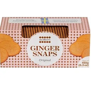 Nyakers Swedish Ginger Snaps, Original Flavor, 150 grams - product information 1
