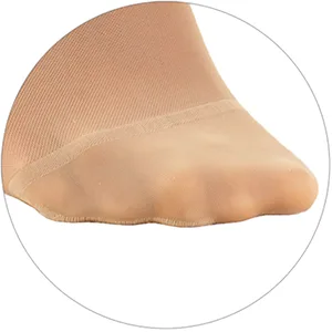 NuVein Sheer Compression Stockings for Women, 8-15 mmHg Support, Light Denier, Knee High, Closed Toe Beige Medium - product information 6
