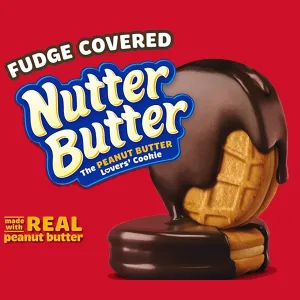 Nutter Butter Fudge Covered Peanut Butter Sandwich Cookies, 7.9 oz - image