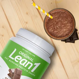Nutrition 53 Lean 1 Meal Replacement Powder for Weight Loss, Fat Burner, Appetite Control Regular Tub 2500cc Chocolate (15 Servings) - Lean1 Chocolate