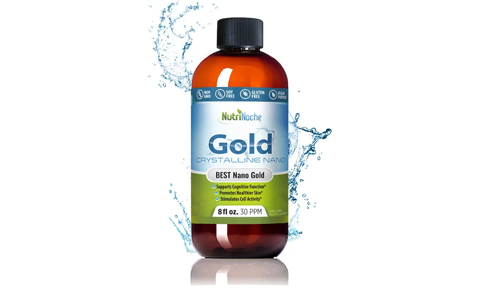 Nutrinoche Colloidal Gold - The Best Colloidal Gold Mineral Supplement - 30 PPM - Colloidal Minerals 8 Fl Oz (Pack of 1) - nutrinoche colloidal gold supplement