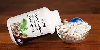 Nutricost Glucomannan 1,800mg Per Serving, 180 Capsules - Natural Fiber Source, Non-GMO, Gluten Free 180 Count (Pack of 1) - Nutricost Glucomannan 1800 mg non-GMO Gluten-Free Gluten Free 180 capsules 60 servings