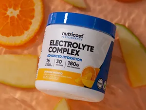 Nutricost Electrolyte Powder Complex, Orange Mango, 30 Servings 30 Servings (Pack of 1) - flavors