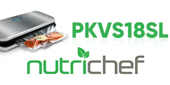 NutriChef PKVS Sealer | Automatic Vacuum Air Sealing System Preservation w/Starter Kit | Compact Design | Lab Tested | Dry & Moist Food Modes | Led Indicator Lights, 12", Silver Silver Vacuum Sealer - NutriChef PKVS Sealer | Automatic Vacuum Air Sealing System Preservation w/Starter Kit | Compact