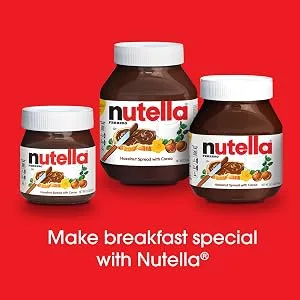 Nutella & GOHazelnut and Cocoa Spread with BreadsticksSnack Pack for Kids1.8 oz each12 Pack - Assortment
