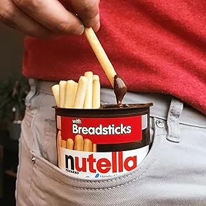 Nutella & GOHazelnut and Cocoa Spread with BreadsticksSnack Pack for Kids1.8 oz each12 Pack - breadsticks