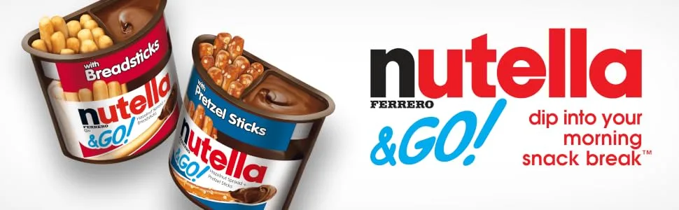 Nutella & GOHazelnut and Cocoa Spread with BreadsticksSnack Pack for Kids1.8 oz each12 Pack - Nutella & Go