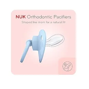 NUK Orthodontic Pacifiers, Boy, Blue, 18-36 Month (Pack of 2) - product information 2