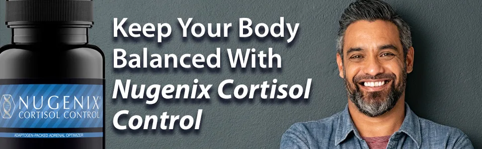 Nugenix Cortisol Control - Cortisol Manager and Adrenal Support Supplement for Men, 60 Capsules - Nugenix Cortisol Control