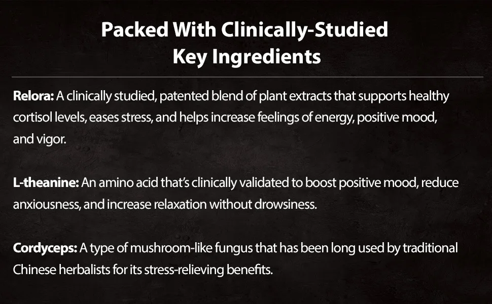 Nugenix Cortisol Control - Cortisol Manager and Adrenal Support Supplement for Men, 60 Capsules - Nugenix Cortisol Control packed with clinically studied ingredients