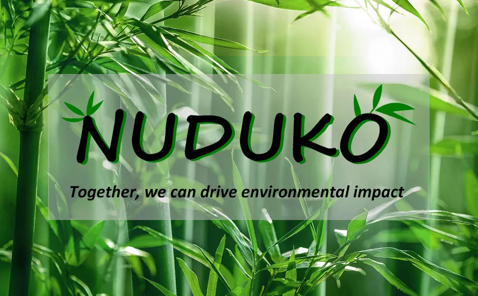 Nuduko Biodegradable Bamboo Toothbrushes, 10 Piece BPA Free Soft Bristles Toothbrushes, Natural, Eco-Friendly, Green and Compostable - NUDUKO Bamboo Toothbrushes