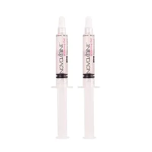 Novashine Professional Teeth Whitening Kit: Advanced Blue LED Light, Concentrated Peroxide Gel, Smartphone Adapter, Travel Bag - Teeth Whitening Gel