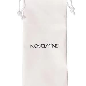 Novashine Professional Teeth Whitening Kit: Advanced Blue LED Light, Concentrated Peroxide Gel, Smartphone Adapter, Travel Bag - Teeth Whitening Kit Travel Bag