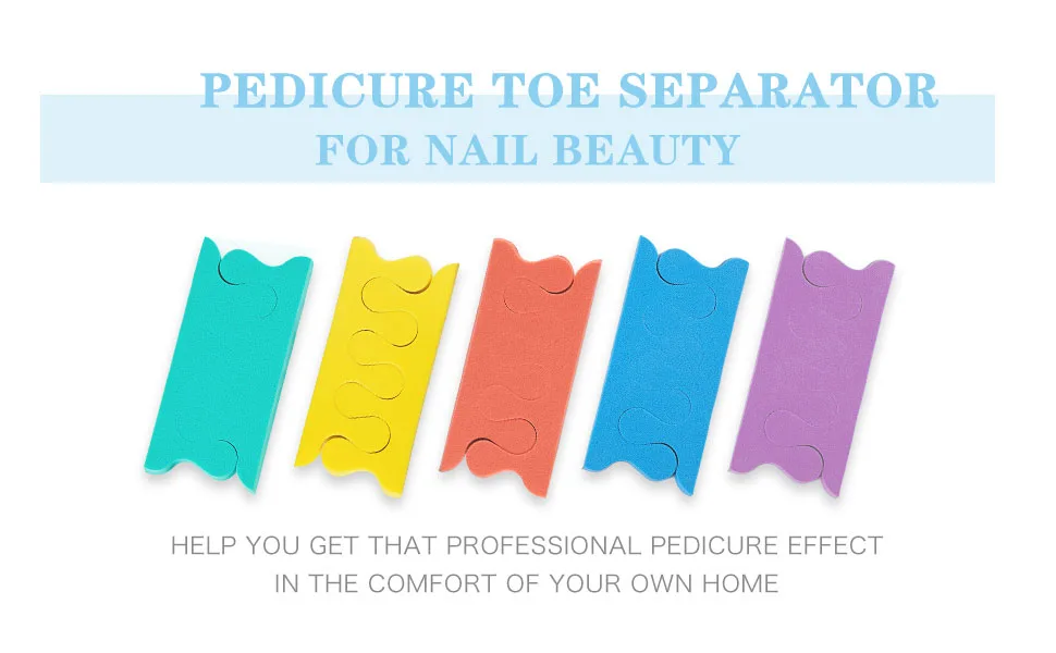 NOVAL 200 Counts Toe Separator Pedicure for Nail Salon, Disposable Toe Separators Foam Bulk,200 PCS (100 Pairs) Per Pack - toe stretcher separator,toe sponge toe separator,foam toe separator sponge,soft sponge toe separator