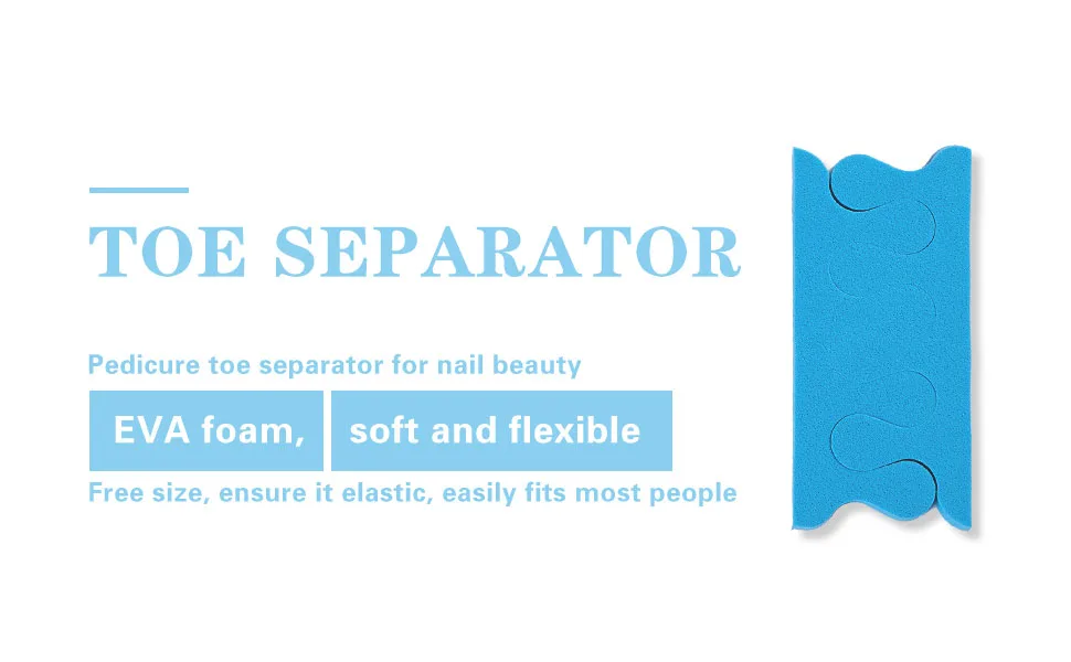 NOVAL 200 Counts Toe Separator Pedicure for Nail Salon, Disposable Toe Separators Foam Bulk,200 PCS (100 Pairs) Per Pack - toe stretcher separator,toe sponge toe separator,foam toe separator sponge,soft sponge toe separator