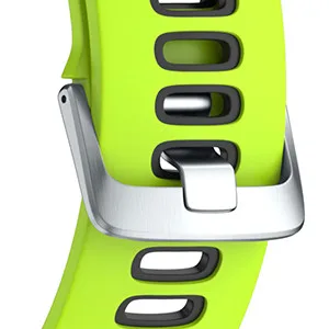 NotoCity Silicone Watch Band Replacement Solft Silicone Strap Compatible Forerunner 230/220/ 235/ 620/ 630/ 735XT/ Approach S20/ S5/ S6-Black Gray Black-Gray - product information 4