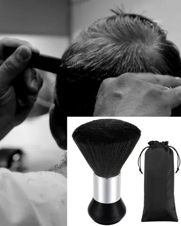 Vtrem Men's Double Edge Safety Razor: Black Reusable Shaving Razor for Men and Women with 5 Double Edge Safety Razor Blade Set - neck duster