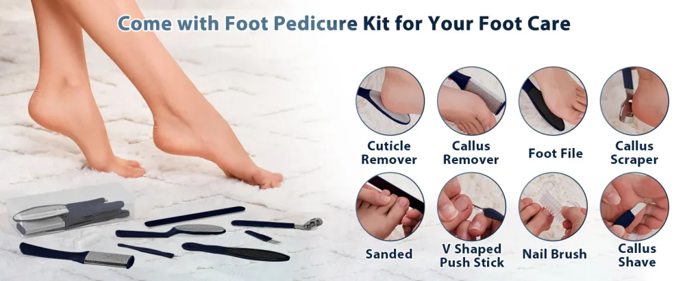 Collapsible Foot Bath Spa with Heat Remote Control Massage Rollers Bubble Foot Pedicure Kit Red Light Pedicure Foot Spa Foot Bath for Gifts - unifull foot spa