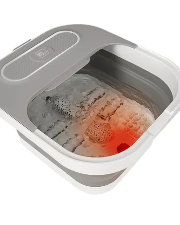 Collapsible Foot Bath Spa with Heat Remote Control Massage Rollers Bubble Foot Pedicure Kit Red Light Pedicure Foot Spa Foot Bath for Gifts - unifull foot spa