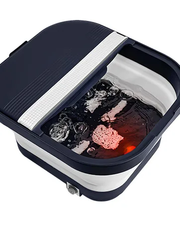 Collapsible Foot Bath Spa with Heat Remote Control Massage Rollers Bubble Foot Pedicure Kit Red Light Pedicure Foot Spa Foot Bath for Gifts - UNIFULL FOOT SPA