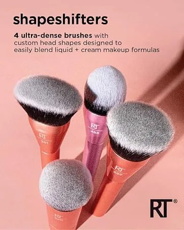 Real Techniques Sleigh The Night Mini Brush + Sponge 4 Piece Holiday Gift Set Sleigh the Night 4 Piece Set - shapeshifters