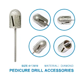 NMKL38 Diamond Pedicure Cone Bit for Cracked Skin Corns Callus Removal, Feet Filing Tool 3/32" Rotary Burrs (16MM) - size