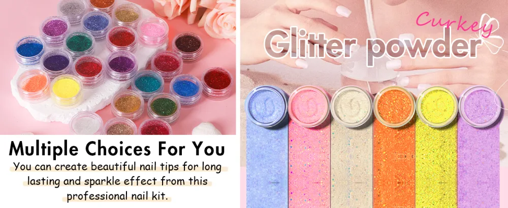 Curkey Acrylic Nail Kit with Everything - 27 Acrylic Powder Professional Nail Kit for Beginners with Everything with Drill - Complete Acrylic Nail Starter Kit with Light Nail Art Decorations Tools - acrylic nail set