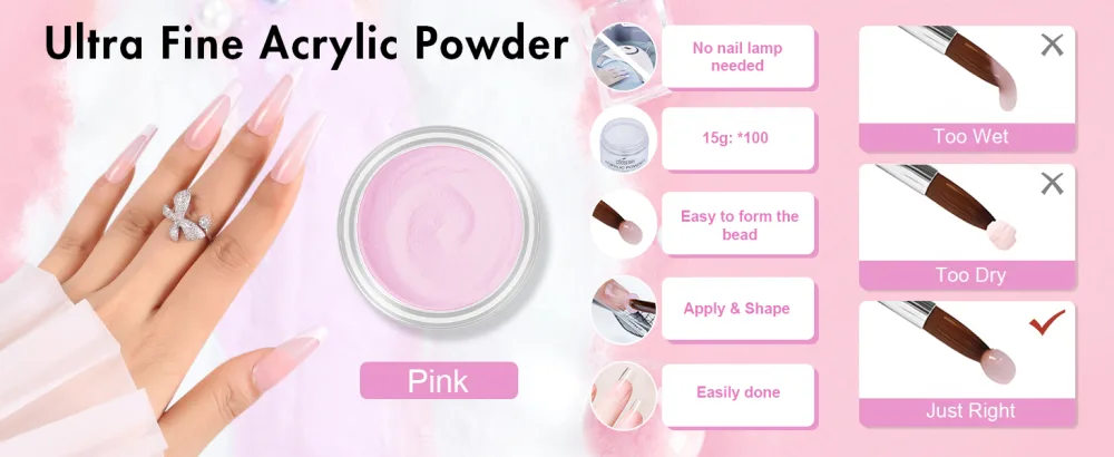 Curkey Acrylic Nail Kit with Everything - 27 Acrylic Powder Professional Nail Kit for Beginners with Everything with Drill - Complete Acrylic Nail Starter Kit with Light Nail Art Decorations Tools - nail kit set professional acrylic with everything