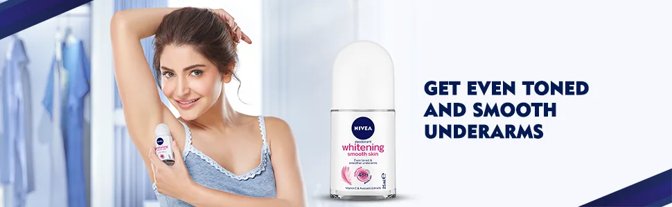 Nivea Whitening Smooth Skin Roll On, 50ml - product information 1