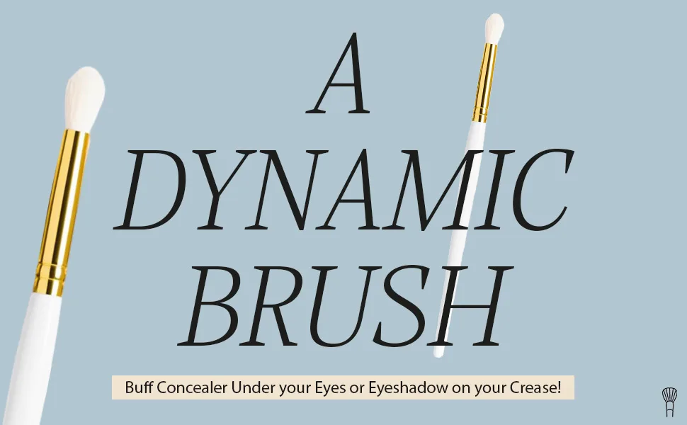 White Gold Collection #8 Medium Crease Brush - Brush