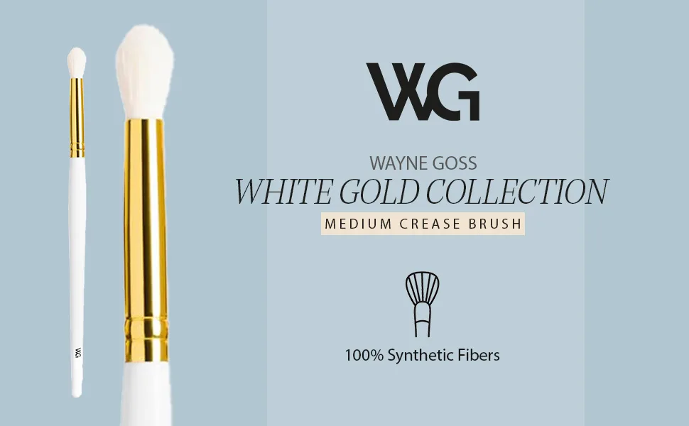 White Gold Collection #8 Medium Crease Brush - SPN-TRAP
