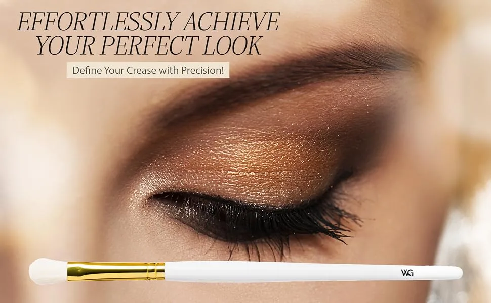 White Gold Collection #10 Small Crease Brush - Perfect Look
