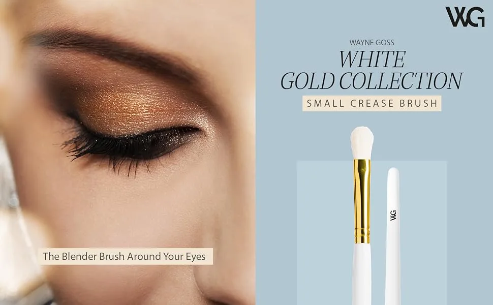 White Gold Collection #10 Small Crease Brush - SPN-TRAP