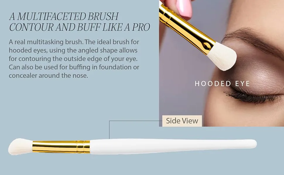 White Gold Collection #7 Hooded Eye Brush - Brush