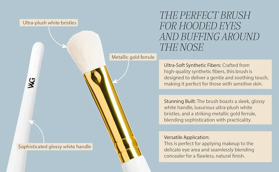 White Gold Collection #7 Hooded Eye Brush - Stylish