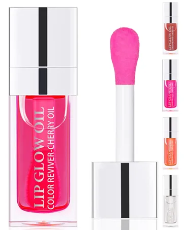 Eyelash Comb Separator Arc Designed Lash Definer Comb Makeup Mascara Comb Applicator With Cover Eye Cosmetic Brush Tool (Naked Pink) - Lip Glow Oil