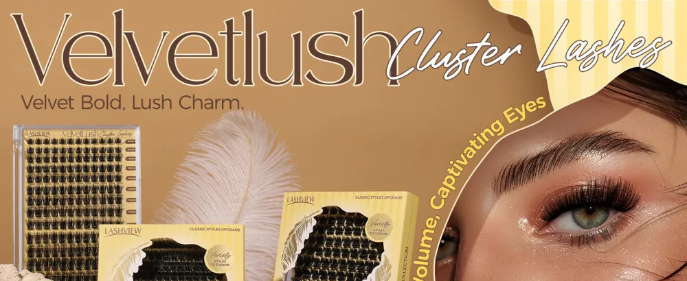 LASHVIEW Lash-Extension-Clusters Volume Lash Clusters 9-18mm mix Fluffy Lash Extension D Curl Individual Lashes DIY Clusters Lashes Extension at Home NM04 - LASHVIEW