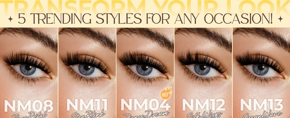 LASHVIEW Lash-Extension-Clusters Volume Lash Clusters 9-18mm mix Fluffy Lash Extension D Curl Individual Lashes DIY Clusters Lashes Extension at Home NM04 - LASHVIEW