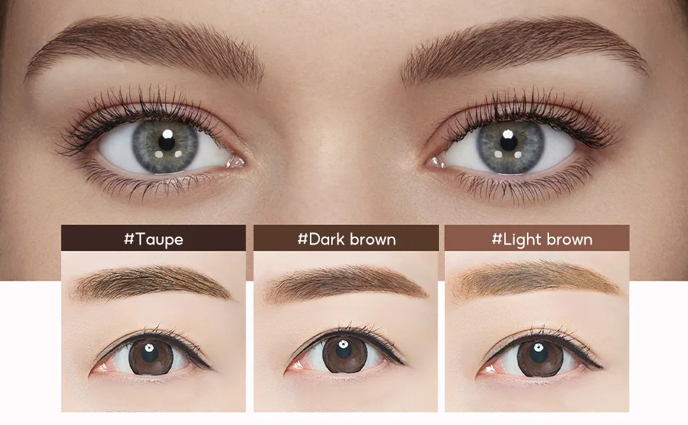 Eyebrow Pen 4D Laminated Brow Grooming Kit Eyebrow Brush Home Eyebrow Care Kit Eyebrow Pen Waterproof Long Lasting Smudge-proof (Dark Brown) - eyebrow pen