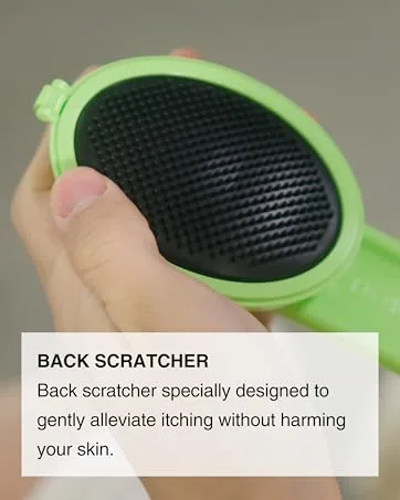 Body Oil Applicator (2nd gen) - 19" Foldable Long Curved Handle with Replaceable Brush Head Spill Prevention Non-Toxic Washable Foam Pad Perfect for Tanning and Body Oils Includes 2 Pads - product information 7